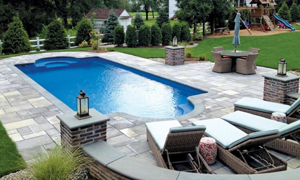 Latham Pools installtion in New Albany