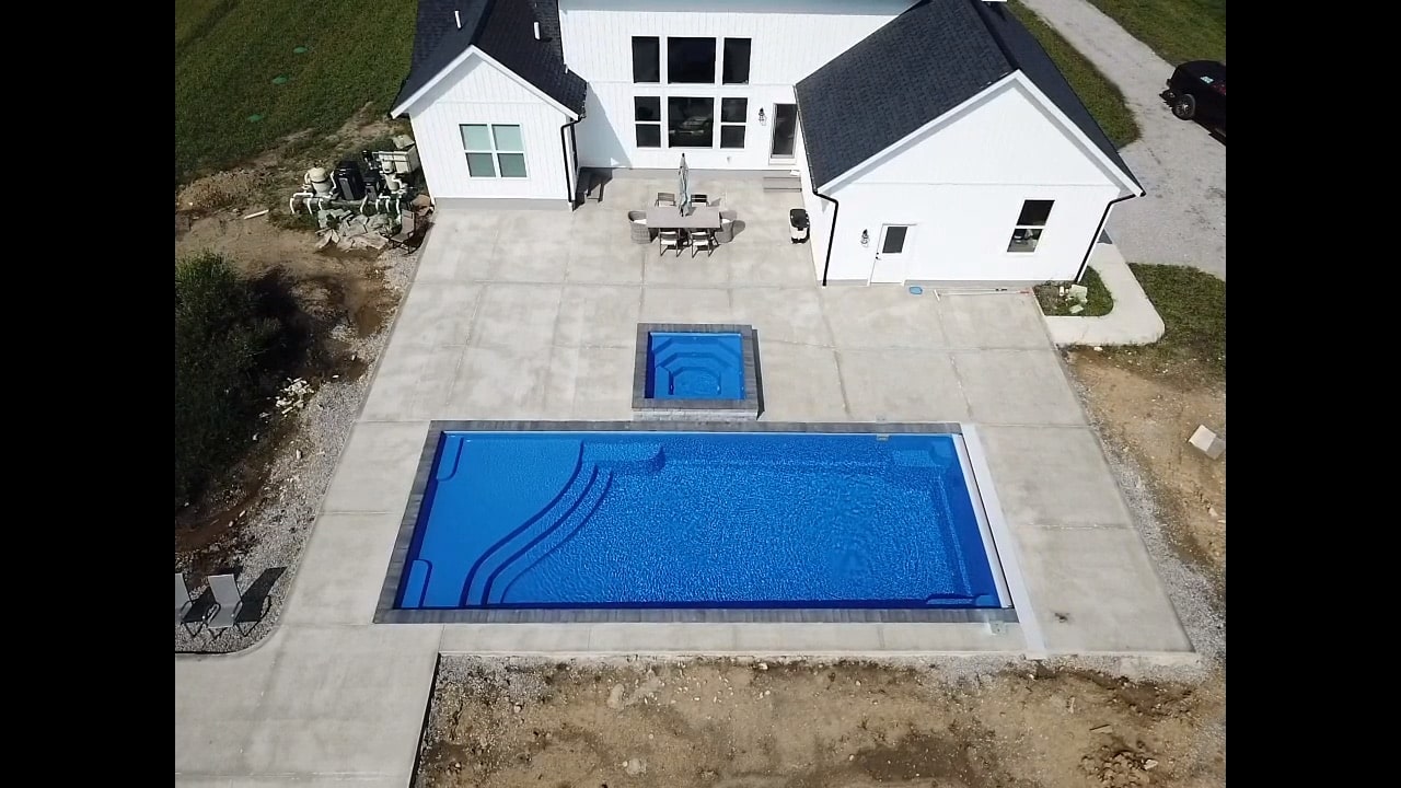 Inground Pool Installation by Prime Outdoor Living in Columbus, Ohio